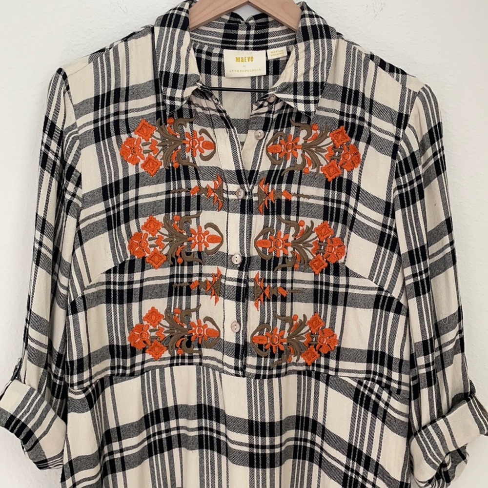 Maeve by Anthropologie Plaid Dress